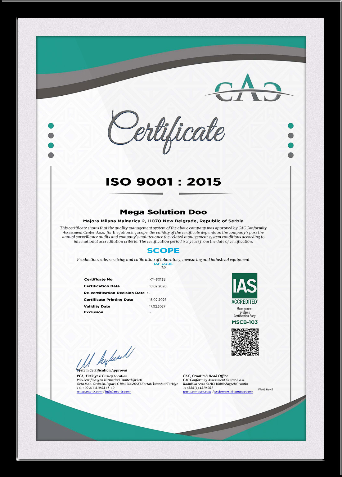 Mega Solution laboratorijska oprema